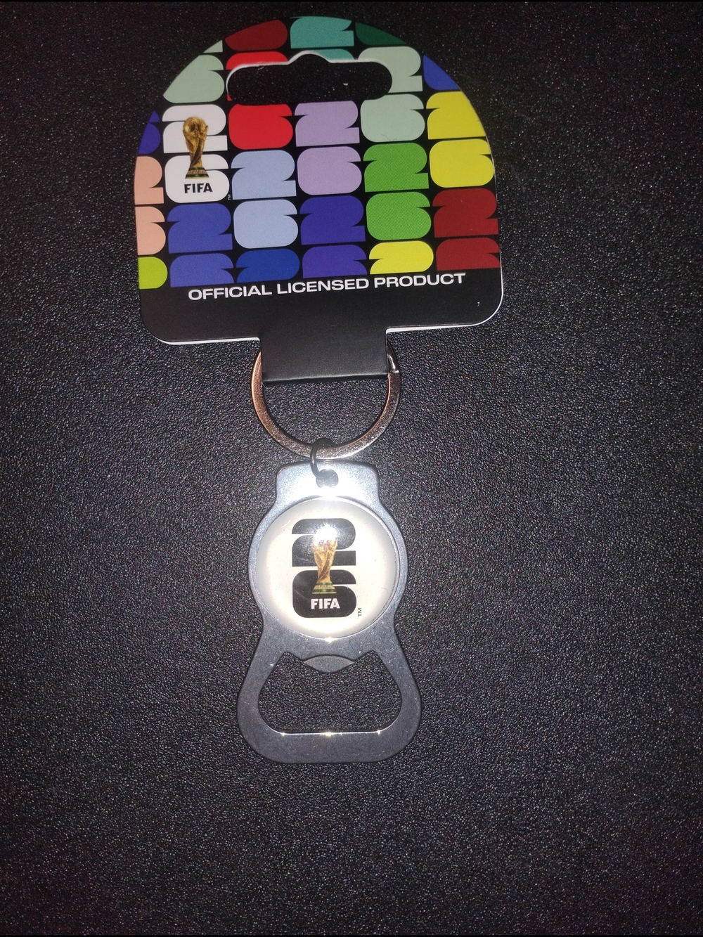 World Cup Bottle Opener Keyring - Branded Metal Keychain